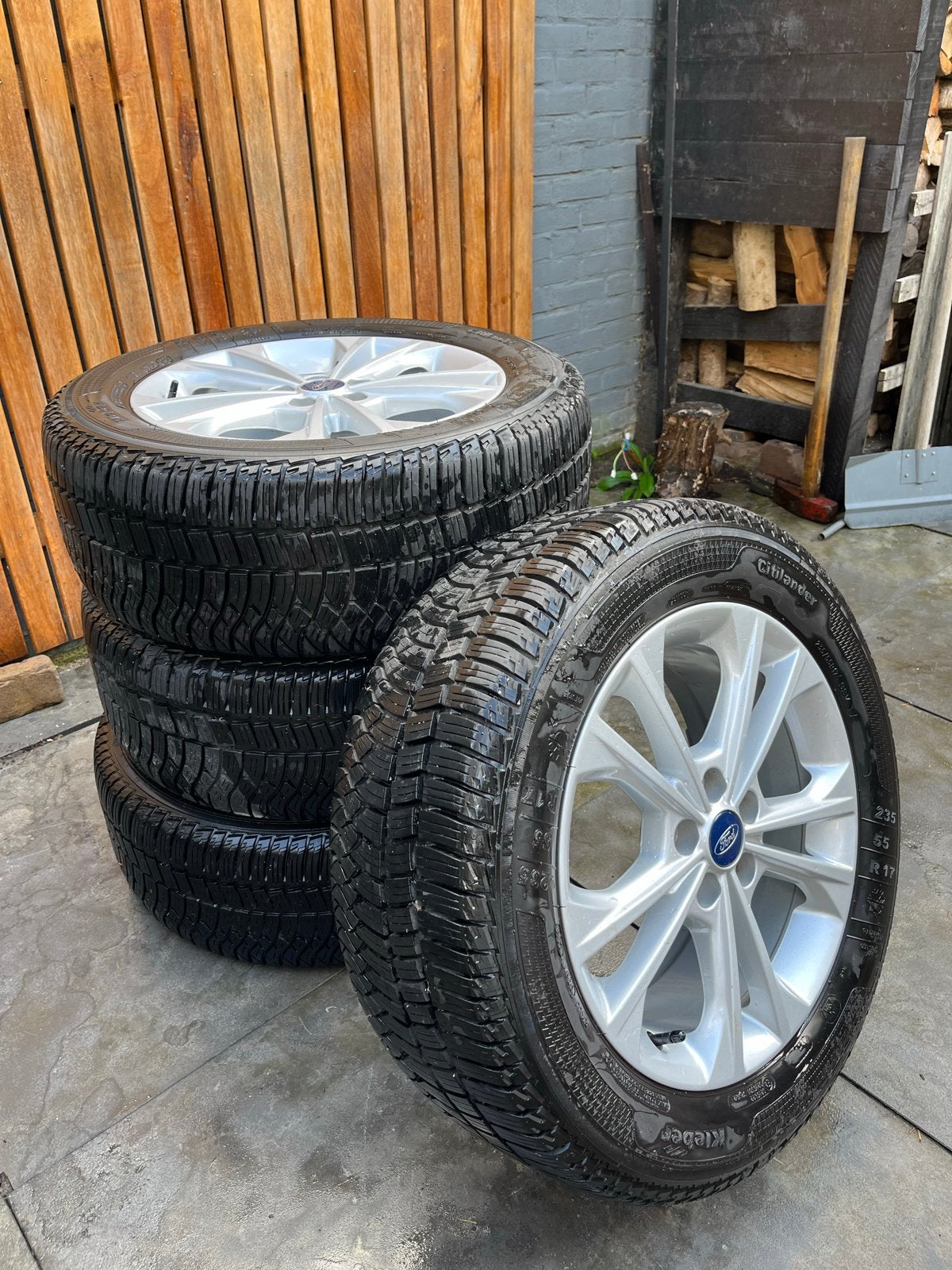 Winterbanden op originele Ford velgen 235/55 R17, Ophalen of Verzenden, Gebruikt