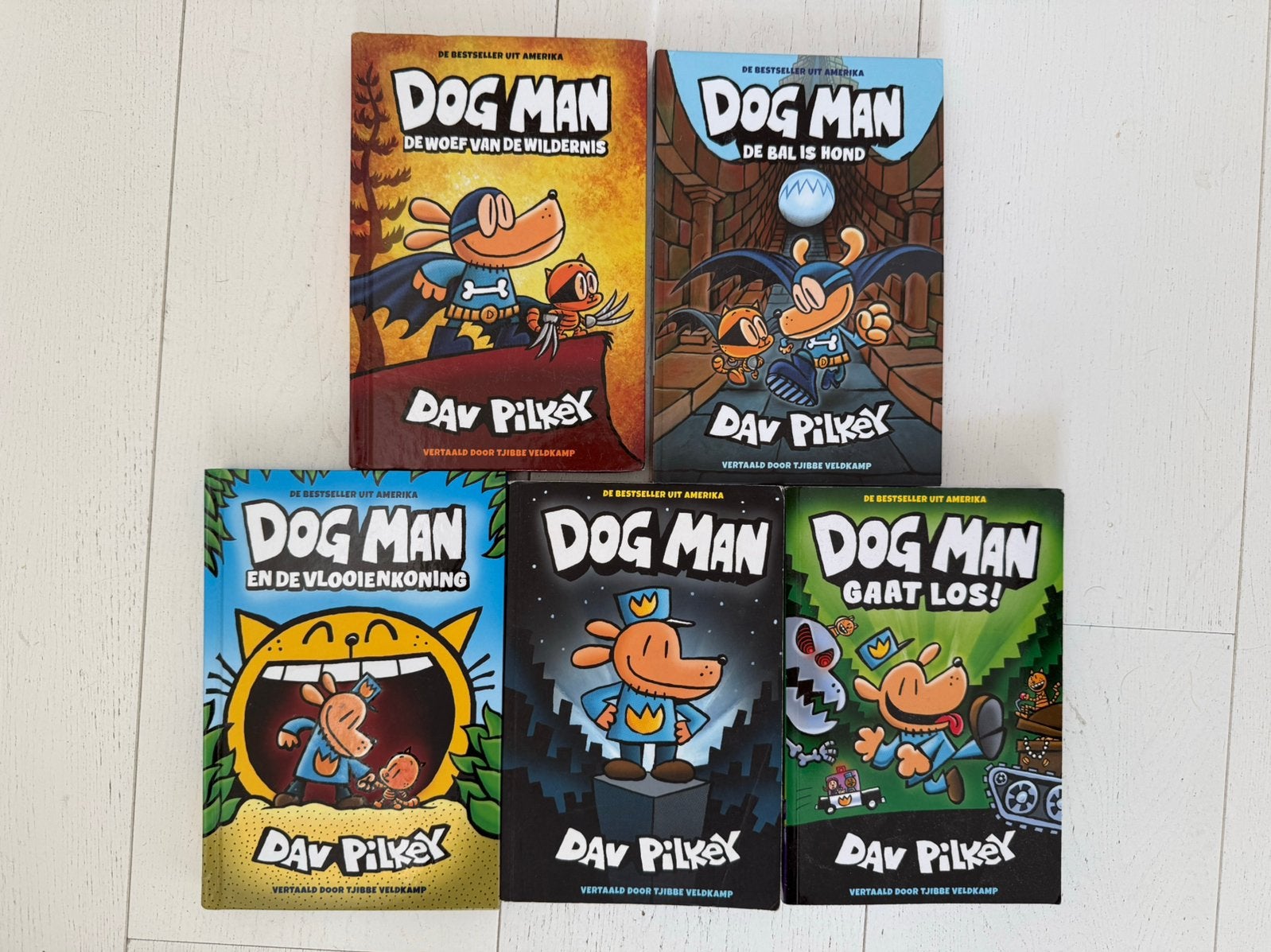 Dog Man Boekenpakket - 5 Nederlandse Avonturen, Boeken, Kinderboeken | Jeugd | onder 10 jaar, Ophalen of Verzenden, Zo goed als nieuw