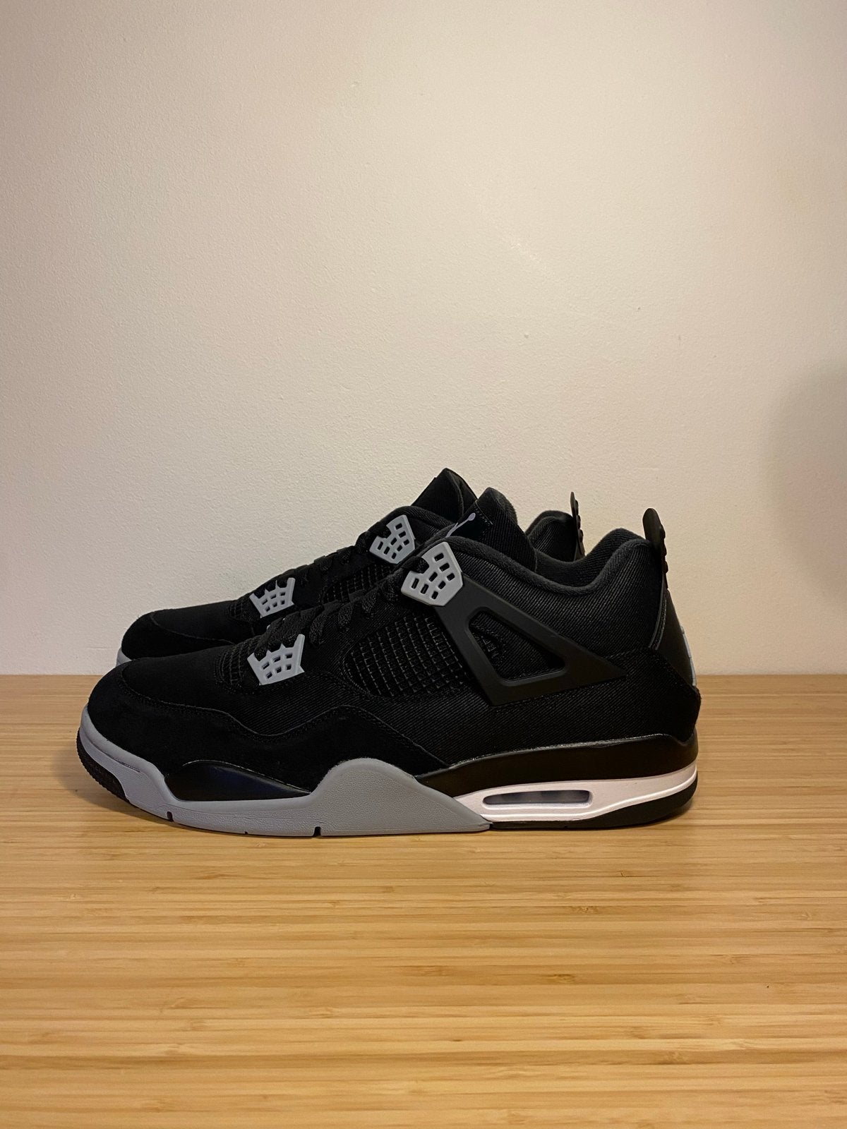 Nike Air Jordan 4 Black Canvas Maat 50.5, Kleding | Heren, Schoenen, Zwart, Nieuw, Ophalen of Verzenden, Sneakers of Gympen