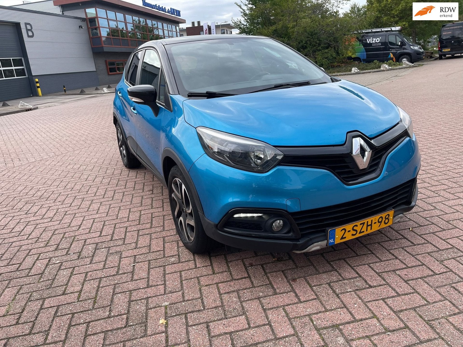 Renault Captur 0.9 TCe Dynamique Airco 5 DR Volledig onderho, Voorwielaandrijving, Blauw, 49 €/maand, Origineel Nederlands