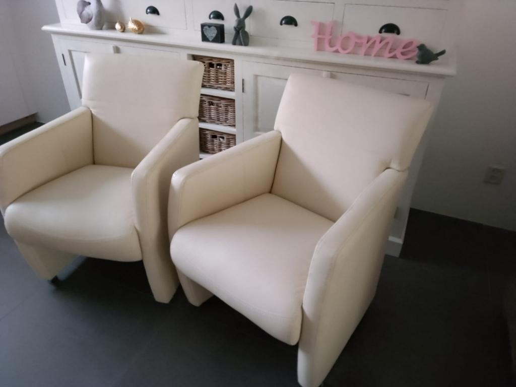 Stoelen (2 stuks), Huis en Inrichting, Fauteuils, Ophalen of Verzenden, Gebruikt, Minder dan 75 cm, 50 tot 75 cm