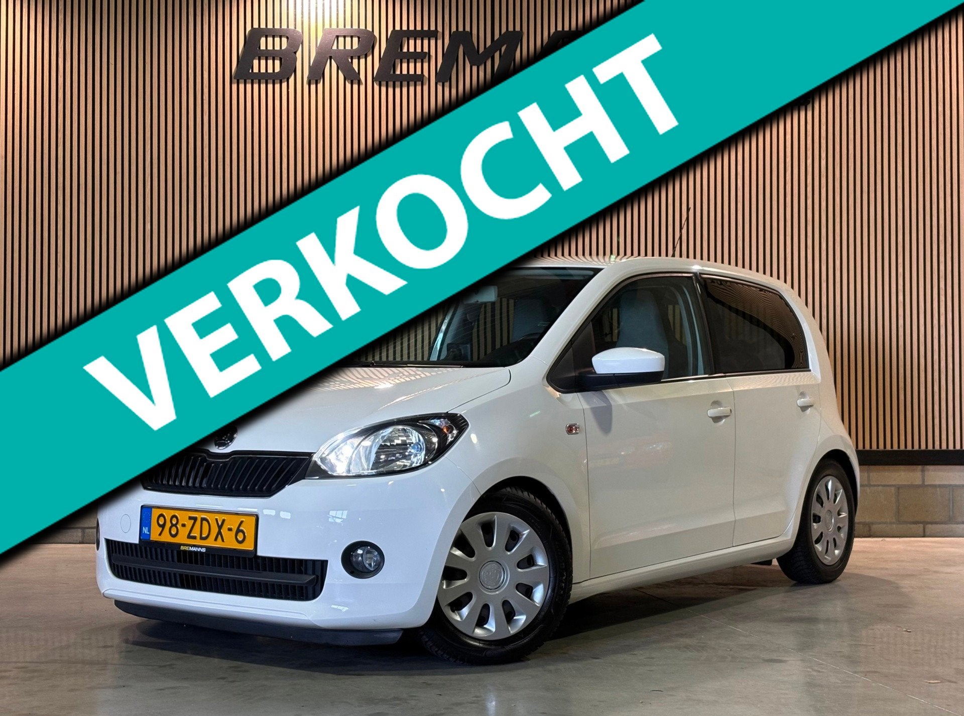 Skoda Citigo 1.0 Greentech Ambition, Auto's, Voorwielaandrijving, Euro 5, Stof, Gebruikt