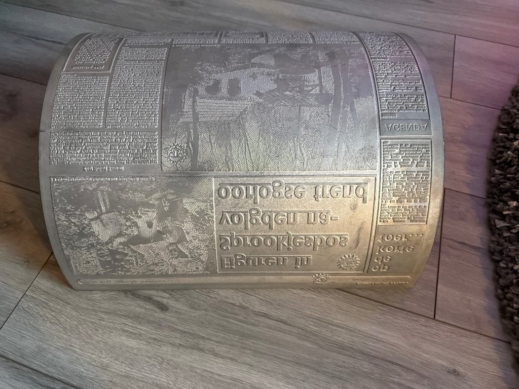 Limburgs dagblad de jaren '60, '70 rotatiedrukplaten kranten, Ophalen, Zo goed als nieuw