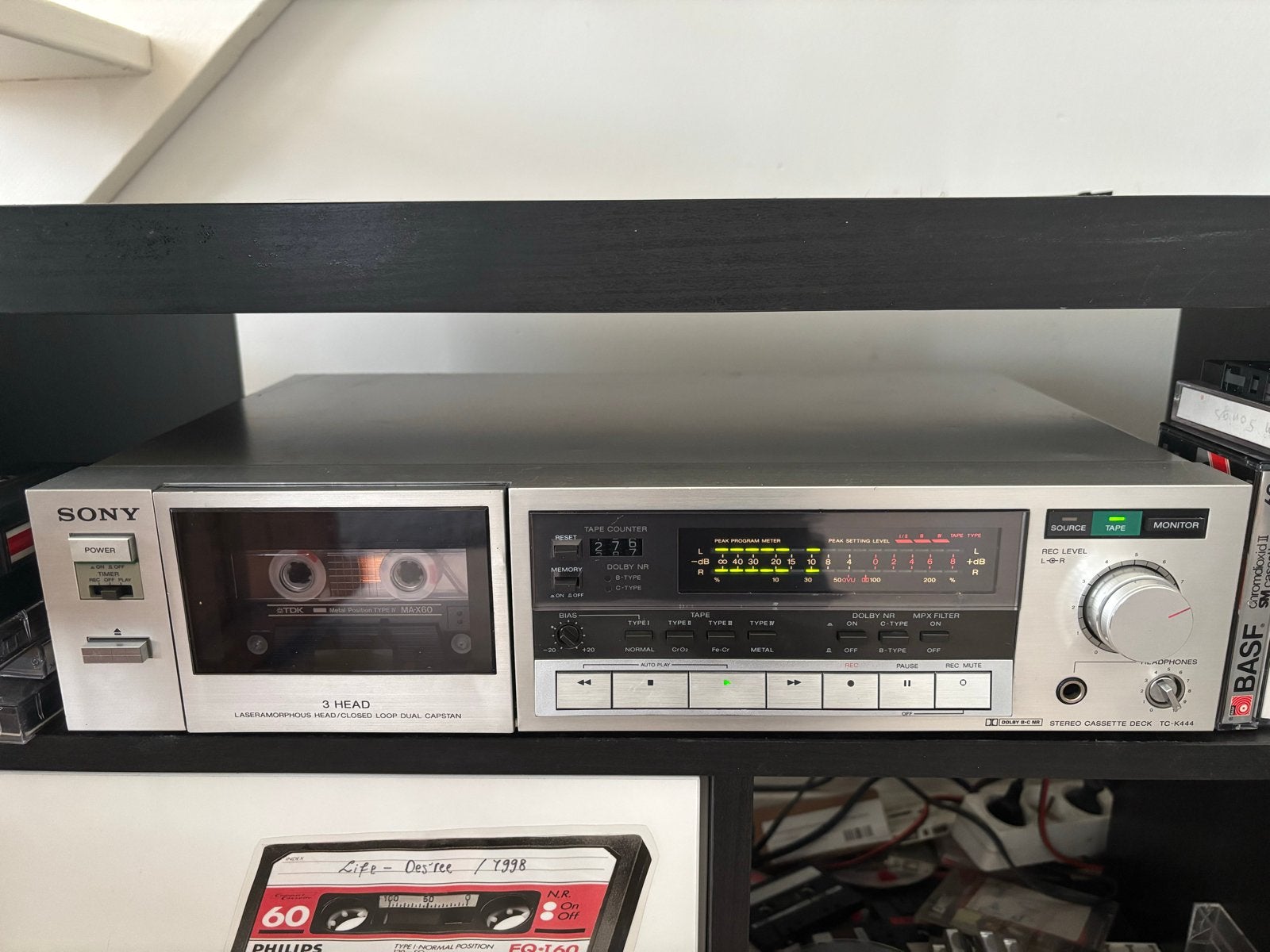 Sony TC-K444 Stereo Cassette Deck - Vintage Hifi, Cd's en Dvd's, Cassettebandjes, Gebruikt, Toebehoren, Overige genres, 1 bandje