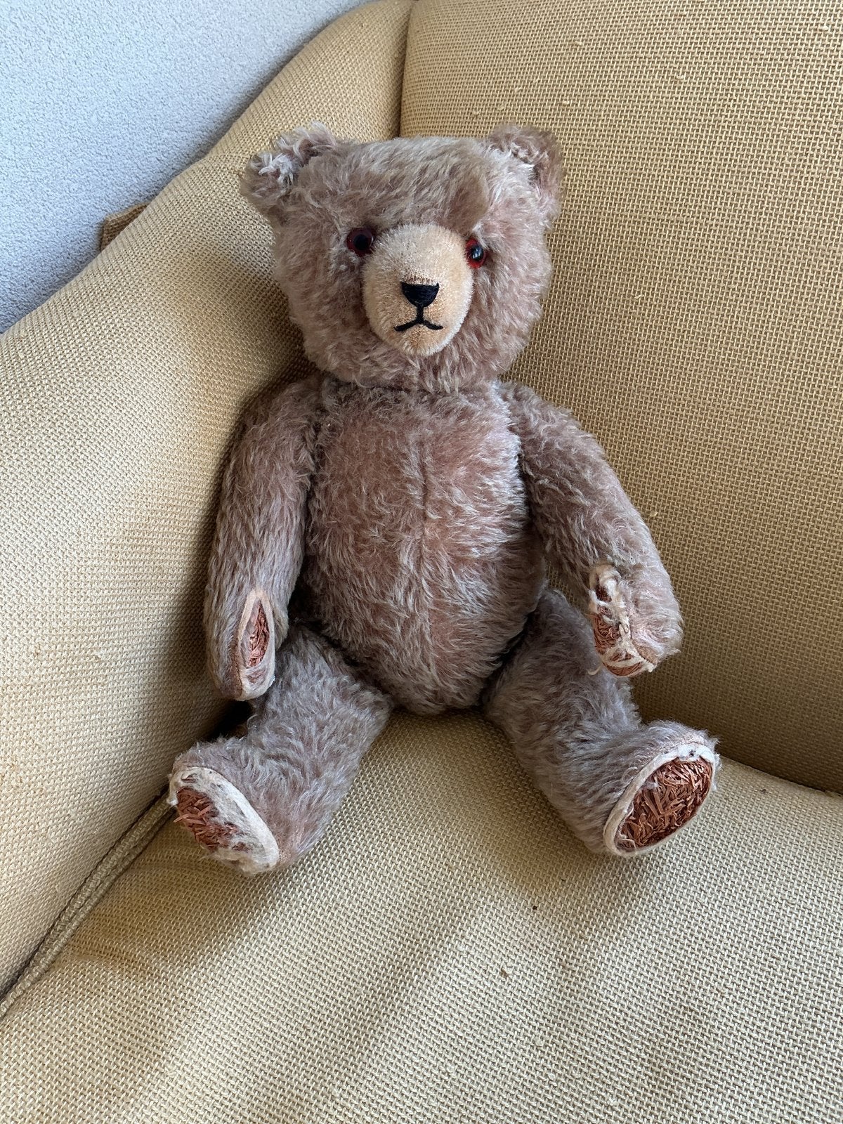 Vintage Steiff Teddybeer 35 cm - Jaren '50/'60, Ophalen of Verzenden, Gebruikt