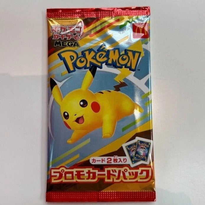 Pokemon mcdonalds pikachu promo pack2025 , ongeopend, Ophalen of Verzenden, Zo goed als nieuw, Booster, Foil