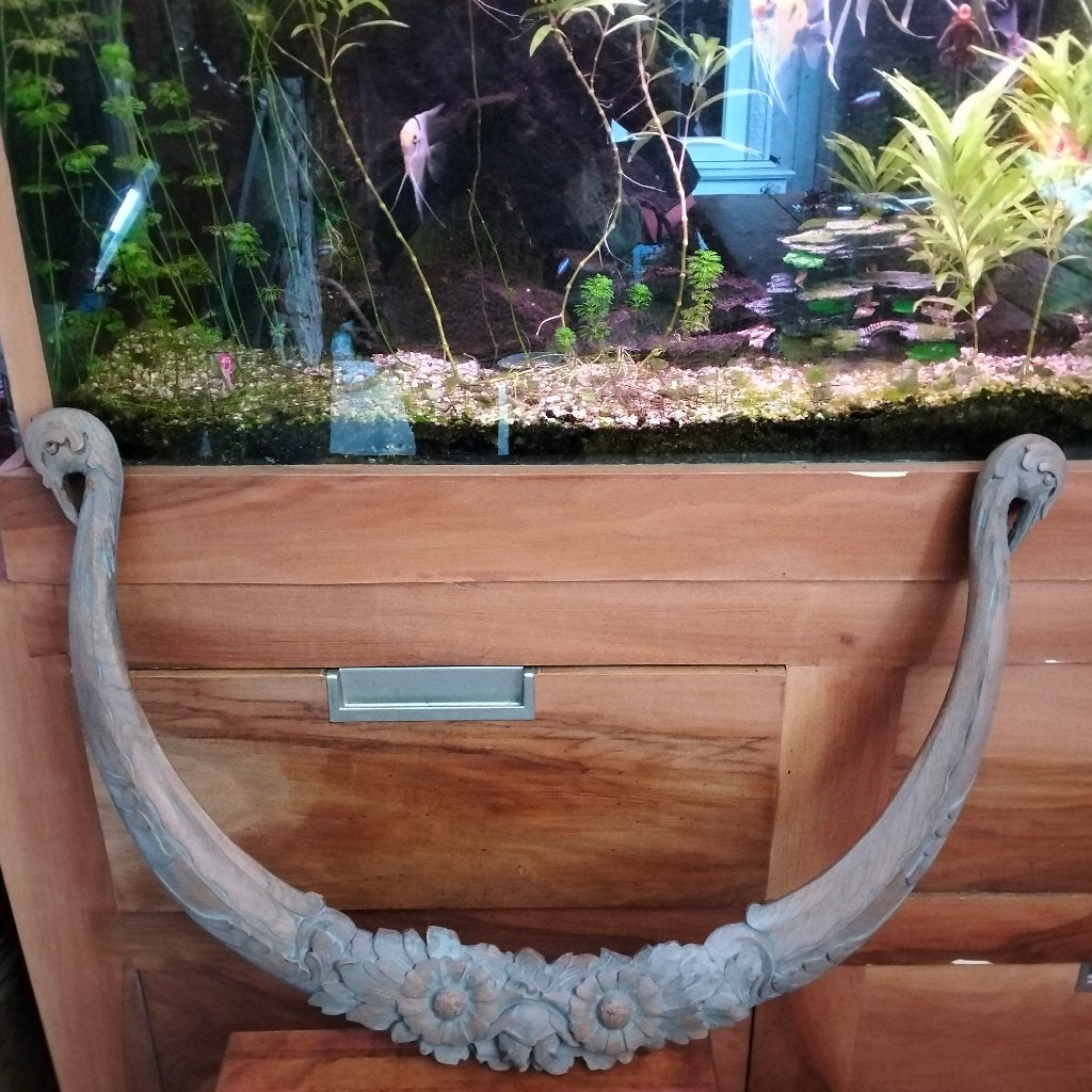 decoratie hout vogels en bloemen, Ophalen of Verzenden