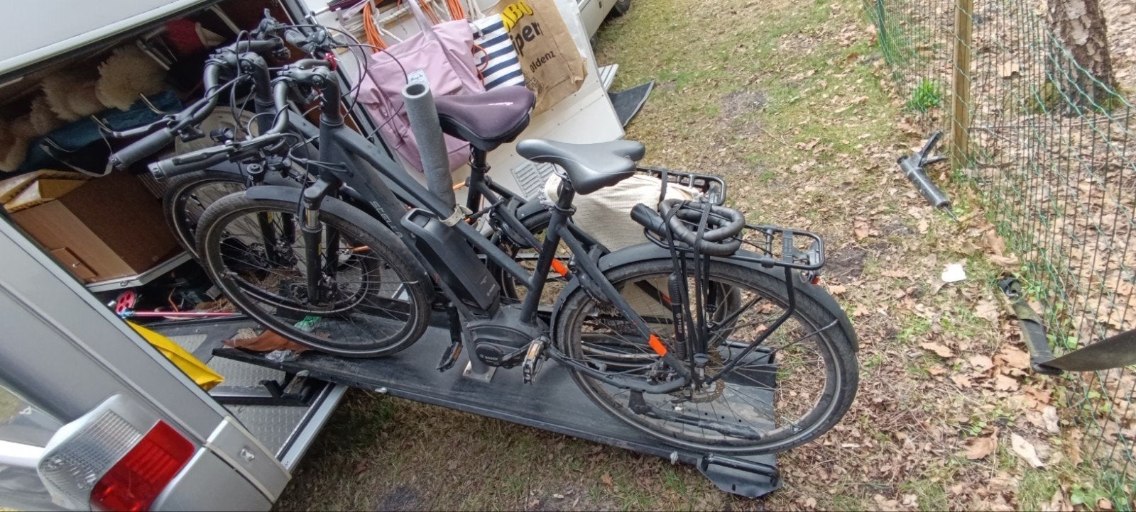 Scooter/motorbaan inlaadslede voor camper - Fietsendrager, Caravans en Kamperen, Camper-accessoires, Ophalen of Verzenden