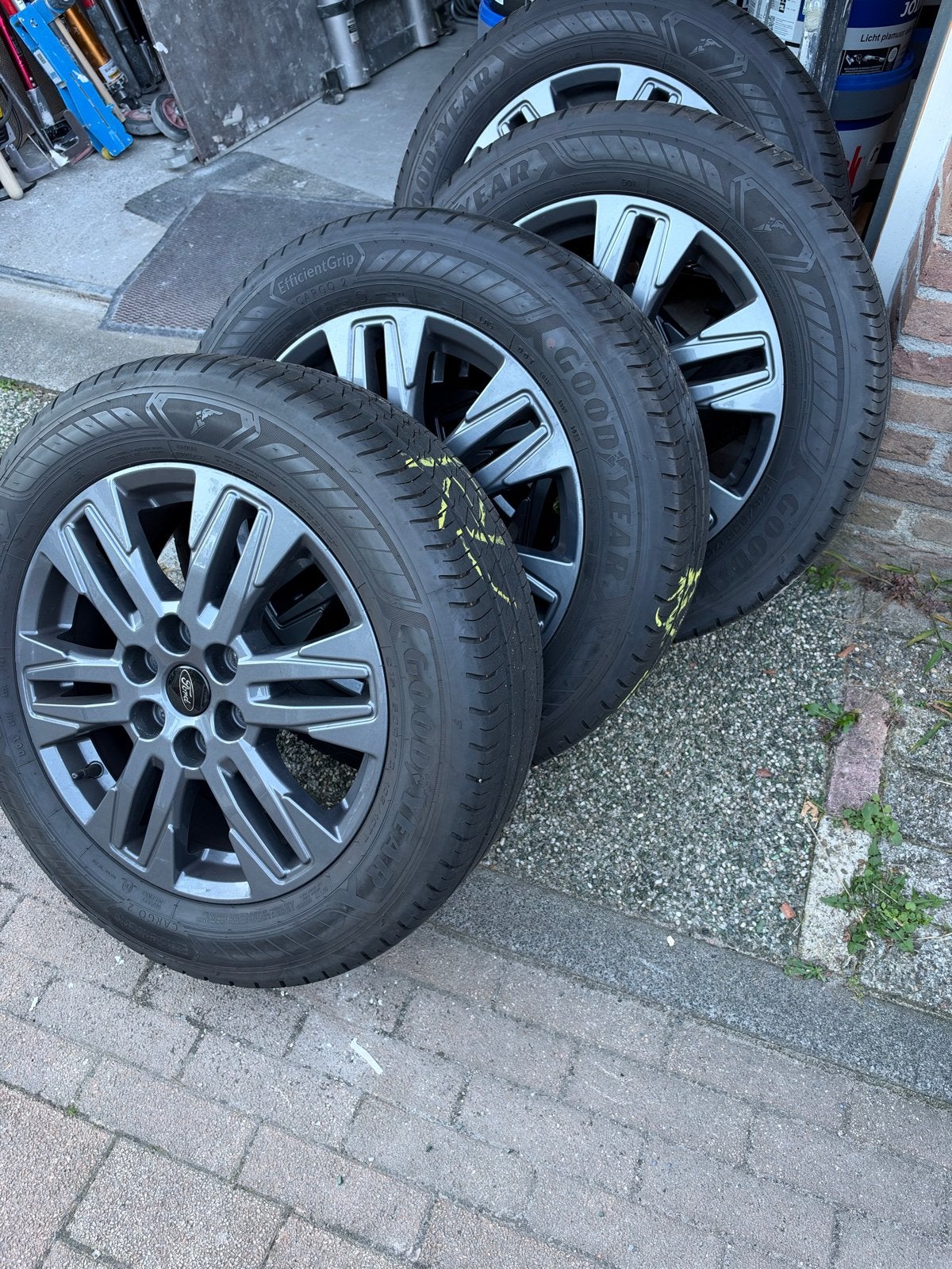 Ford Custom 16 velgen met banden, Ophalen, 16 inch, Banden en Velgen, Zomerbanden
