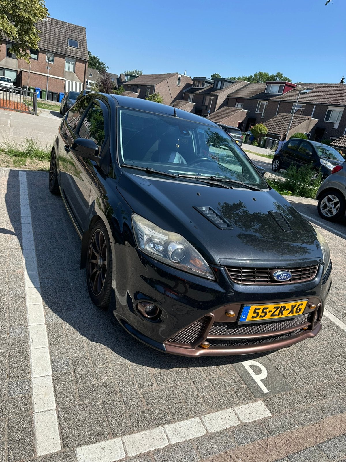 Ford Focus 1.6 74KW 3D 2008 Zwart, Auto's, 1596 cc, 15 km/l, 4 cilinders, Origineel Nederlands