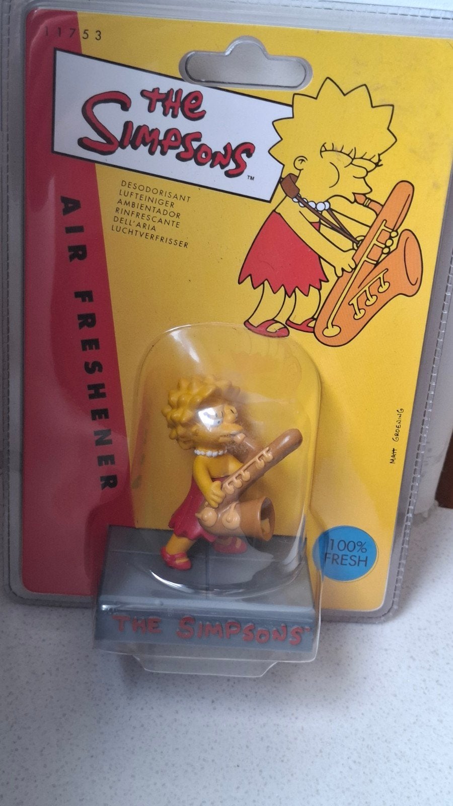 The Simpsons Air Freshener '90s OVP Blister, Verzenden