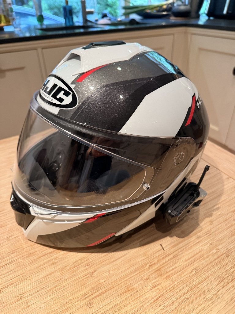 HJC i90 Systeemhelm - Maat M - incl. Cardo Packtalk bold, Ophalen, M, Systeemhelm, HJC