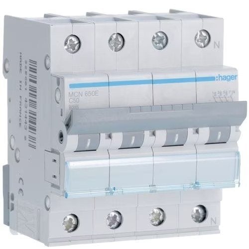 Automaat C50A 3P+N 6kA, Verzenden, Nieuw