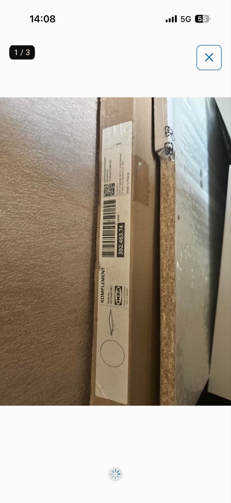 IKEA PAX: Uittrekbare plank, losse plank & sieradeninzet (75, Ophalen, Met plank(en), Nieuw, 50 tot 100 cm