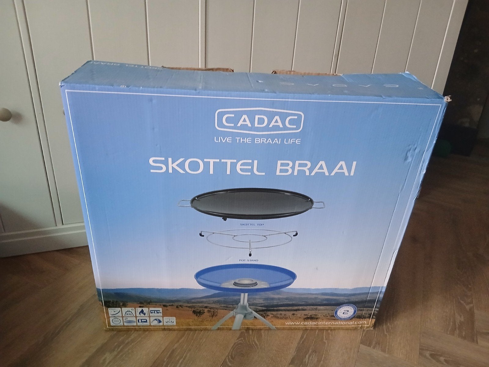 Cadac Skottel Braai met gasfles en draagtas, Ophalen, Zo goed als nieuw