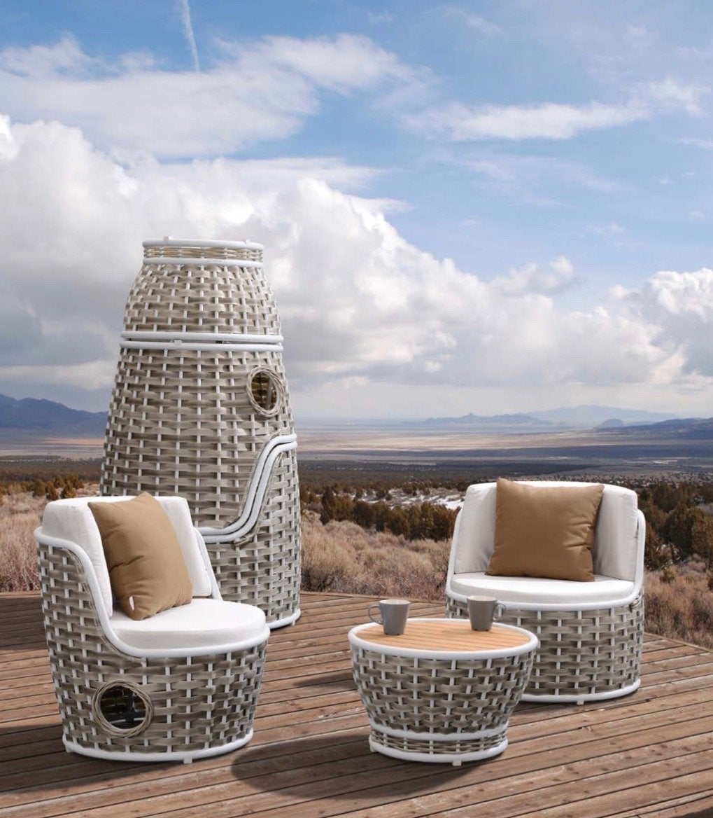 Higold Shenzhou Loungeset - Award Winner, Gebruikt, Loungeset, Wicker, Stoel