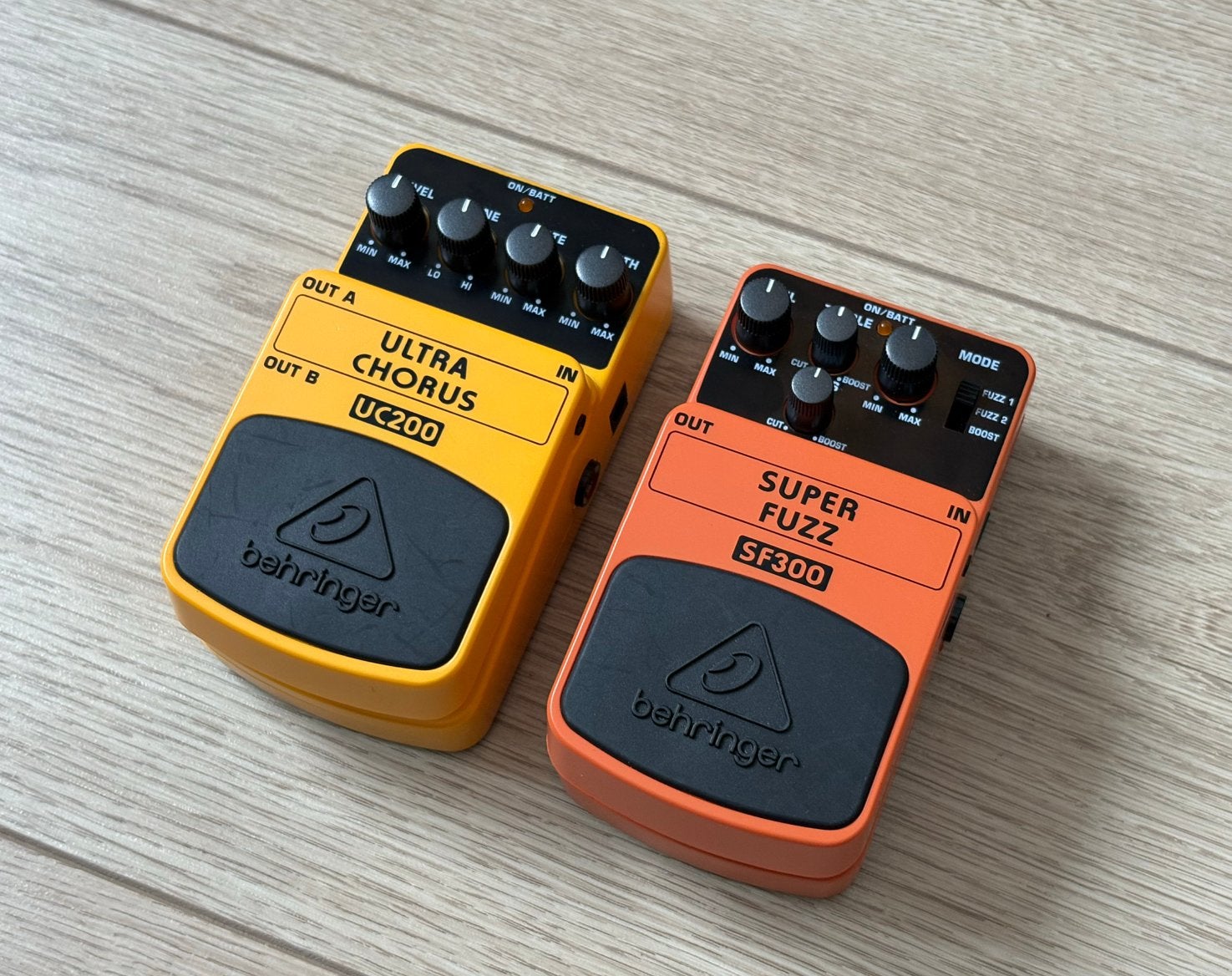 Behringer effectpedalen - Chorus & Fuzz, Verzenden, Zo goed als nieuw, Chorus