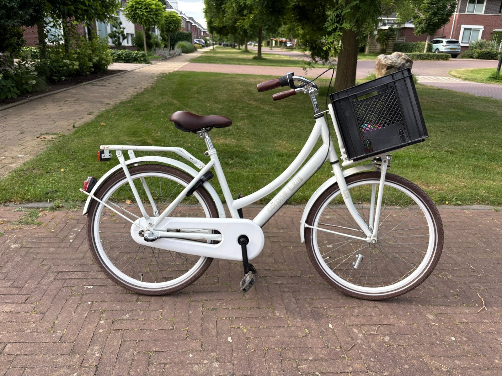 Cortina transportfiets meisjes 24 inch - Gebruikt, Fietsen en Brommers, Ophalen, Gebruikt, 24 inch, Versnellingen