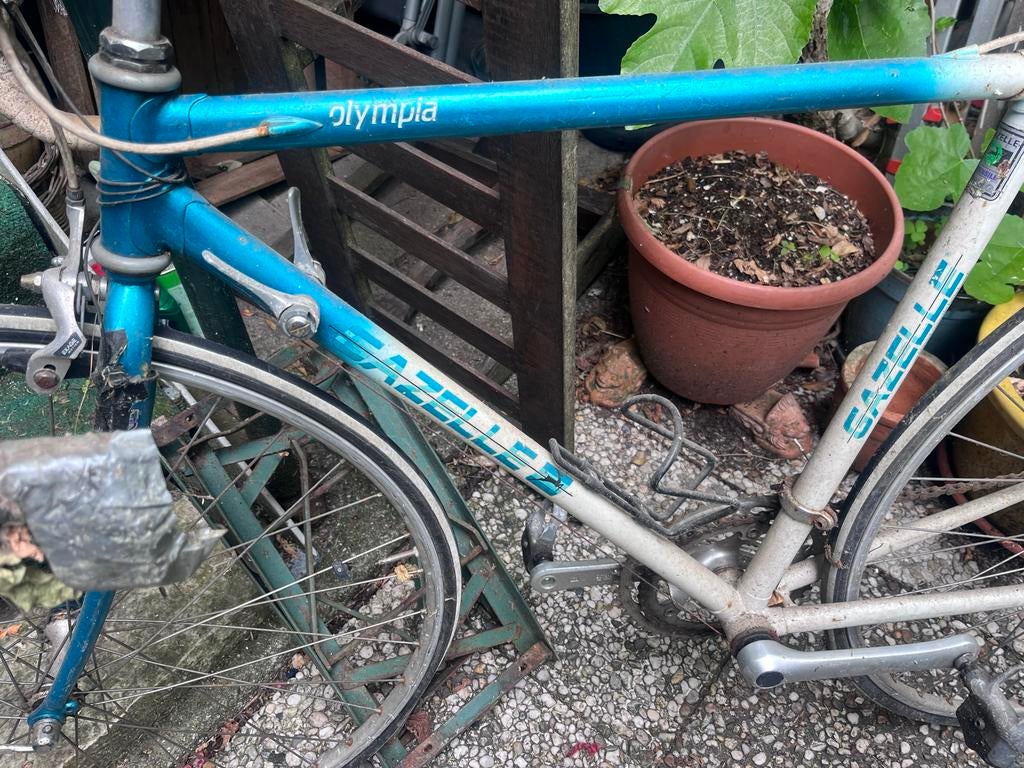 Vintage Gazelle Olympia racefiets - opknapper, Fietsen en Brommers, Fietsen | Racefietsen, Ophalen, 28 inch, Gebruikt, Velgrem