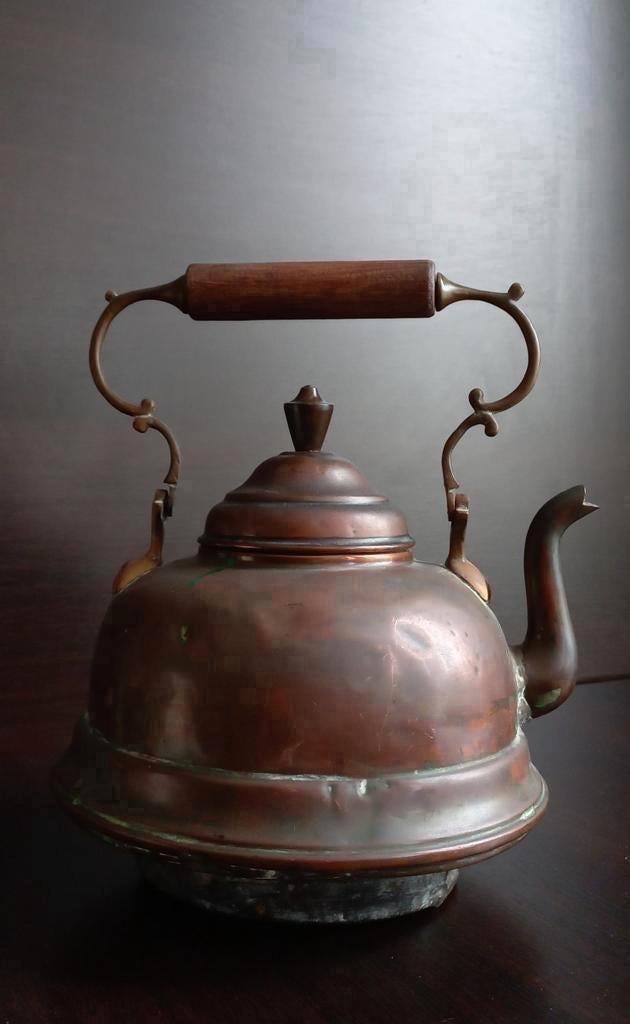 Antieke koperen waterketel, Antiek en Kunst, Ophalen of Verzenden