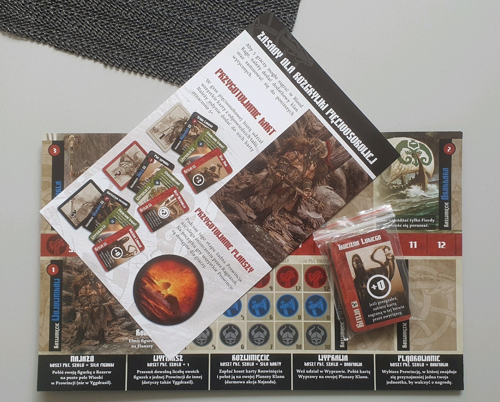 Blood Rage 5e speler Poolse onderdelen, Vijf spelers of meer, Ophalen of Verzenden, Zo goed als nieuw