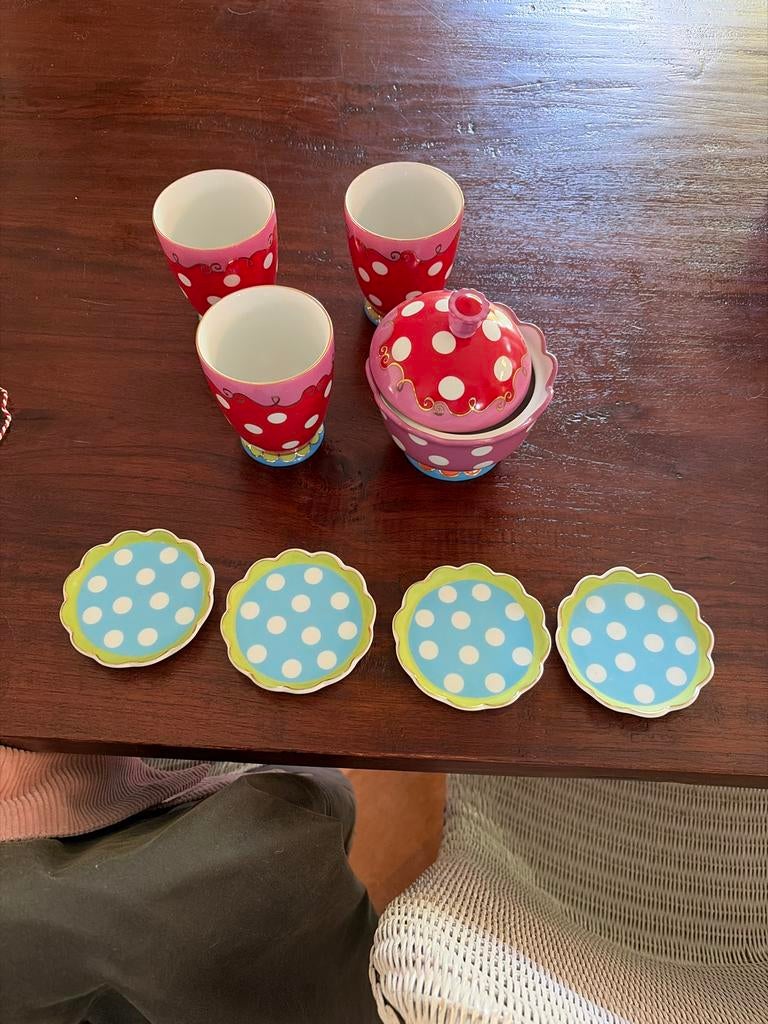 Douwe Egberts Servies Set, Blond Amsterdam, Keramiek, Ophalen of Verzenden, Zo goed als nieuw