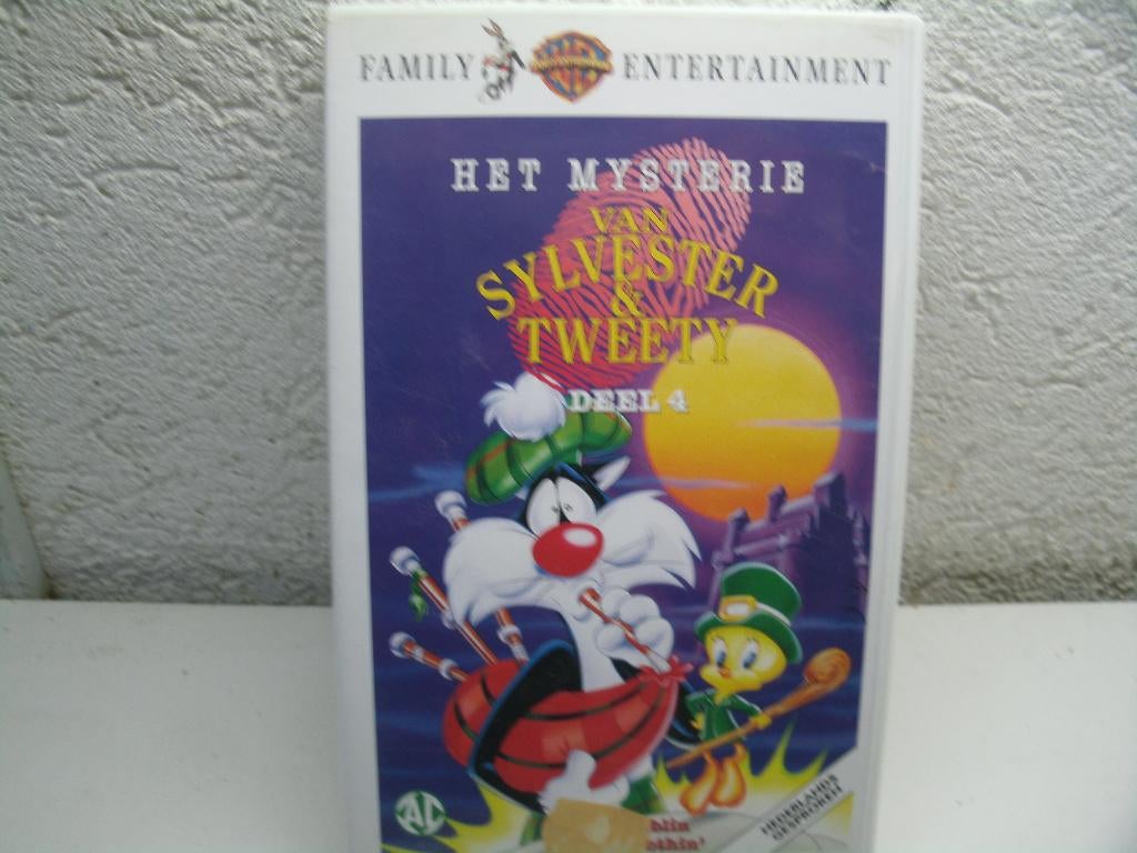 vhs 80a het mysterie van silvester en tweety, Alle leeftijden, Ophalen of Verzenden, Zo goed als nieuw