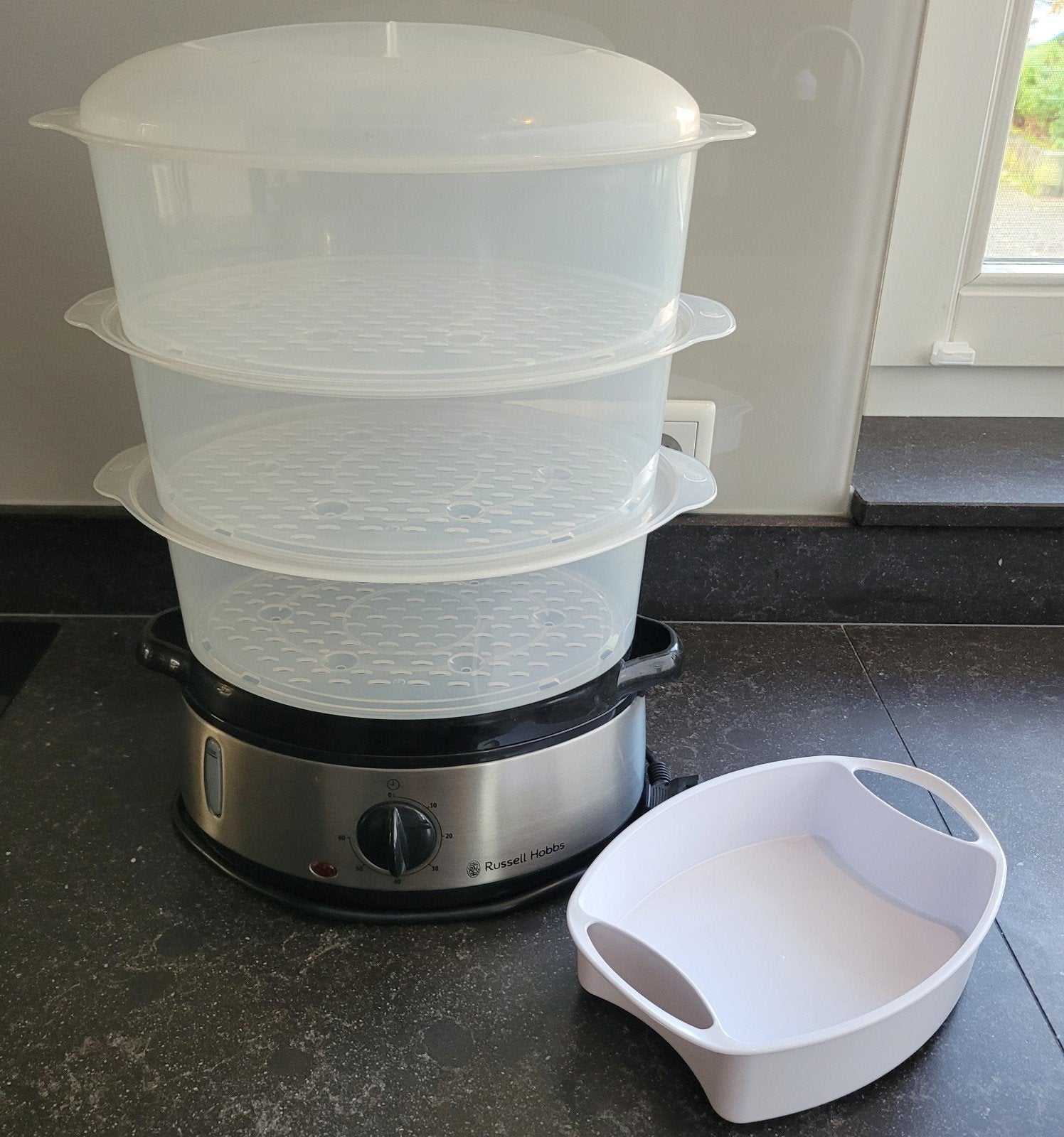 Russell Hobbs stoomkoker, Ophalen of Verzenden, Zo goed als nieuw