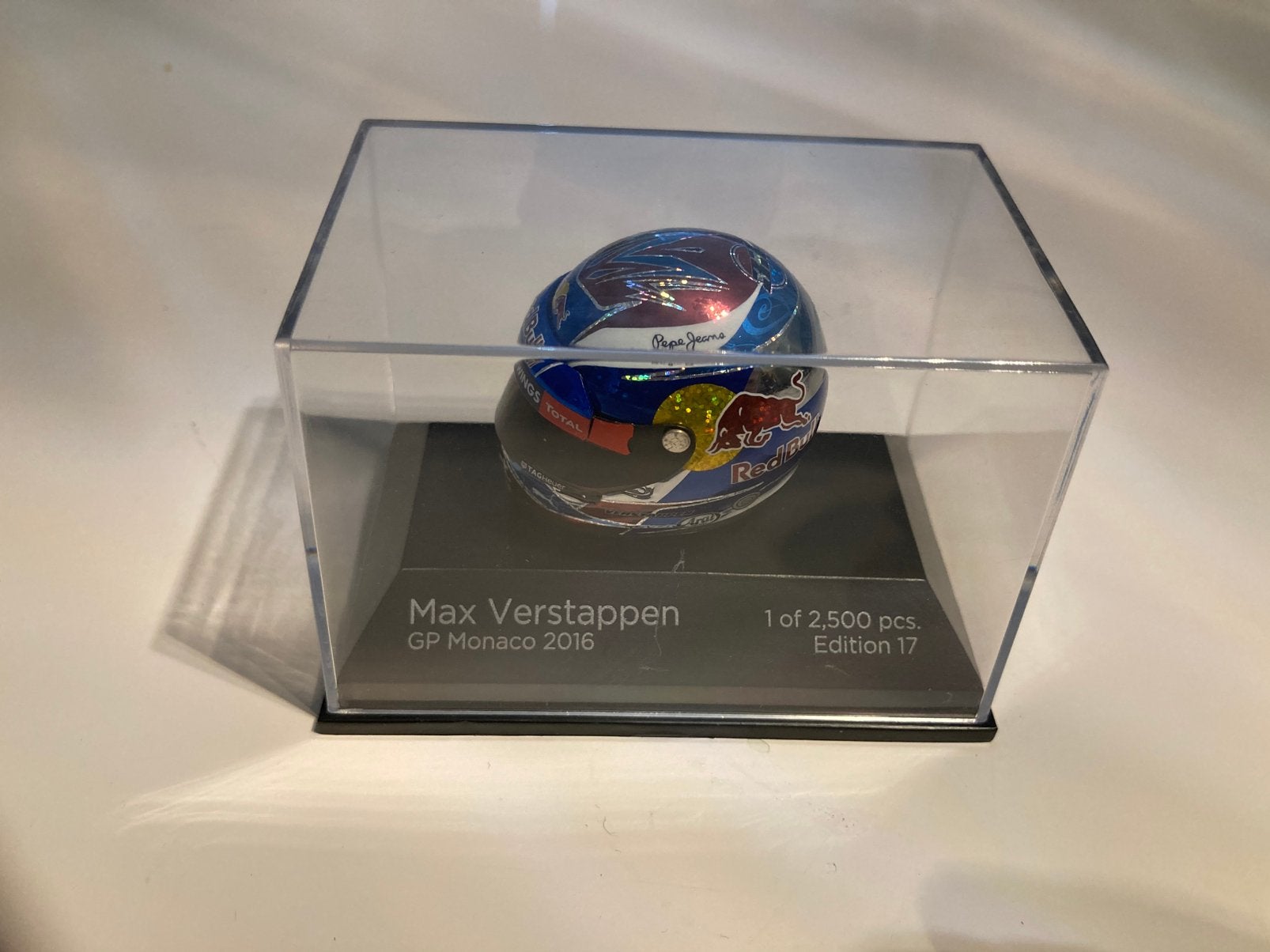 Max Verstappen helm gp monaco 2016, Verzamelen, Automerken, Motoren en Formule 1, Ophalen of Verzenden, Zo goed als nieuw, Formule 1