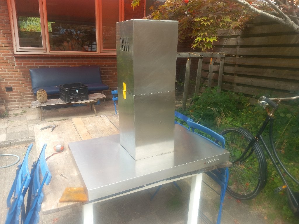 Afzuigkap kookeiland hangend, Ophalen, Zo goed als nieuw, Eilandschouwkap, Motor