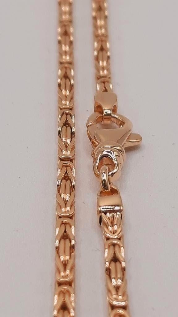 gouden Koningsketting 14kt Massief, Sieraden, Tassen en Uiterlijk, Kettingen, Www.bredajuwelier.nl, Nieuw, Ophalen of Verzenden