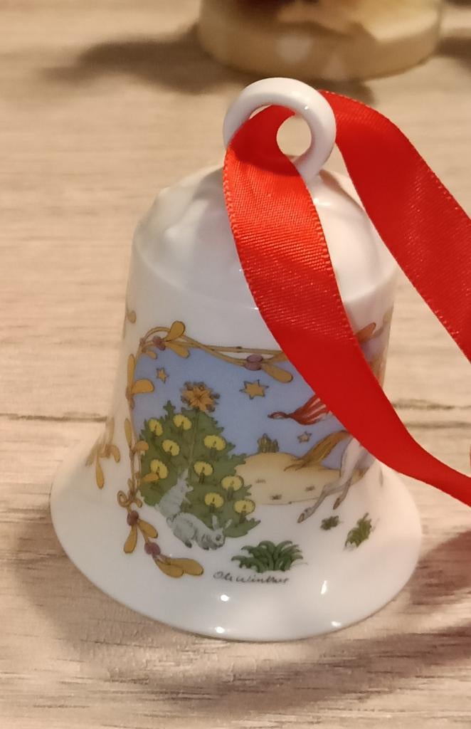 Hutschenreuther kerstklokje 1988, Antiek en Kunst, Ophalen of Verzenden