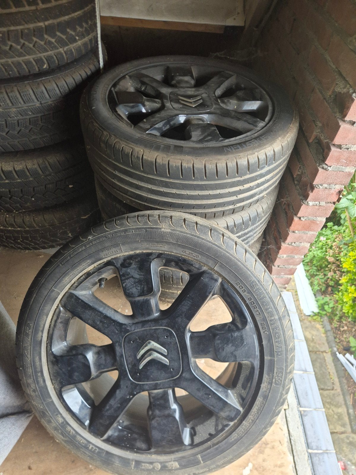 Citroën 17 inch lichtmetalen velgen met banden, Ophalen, Gebruikt, Citroën