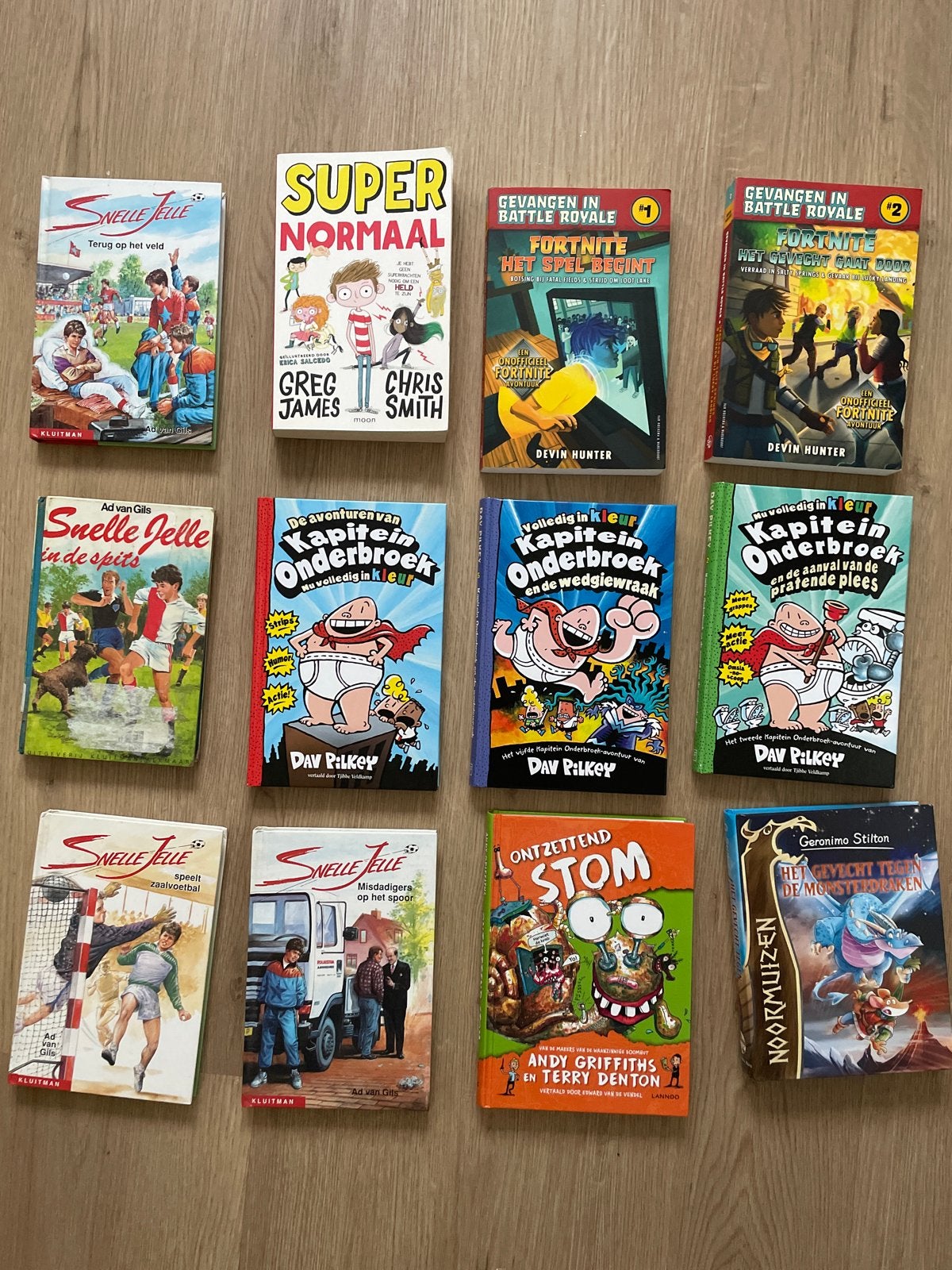 Diverse kinderboeken: Snelle Jelle, Kapitein Onderbroek, For, Boeken, Ophalen, Gelezen, Fictie algemeen