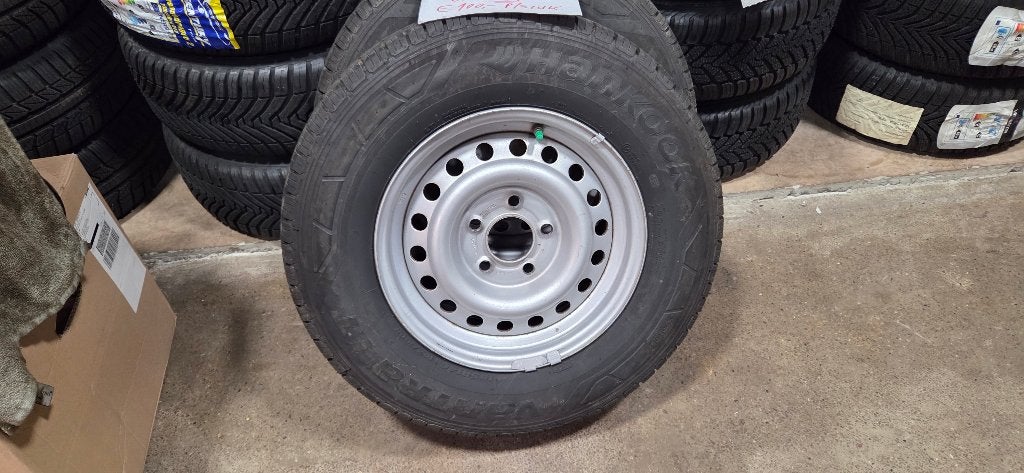 Reservewiel voor caravan 185R14C 102 steek 5 x 112 et 30, Hankook, Zo goed als nieuw, Hankook, Ophalen