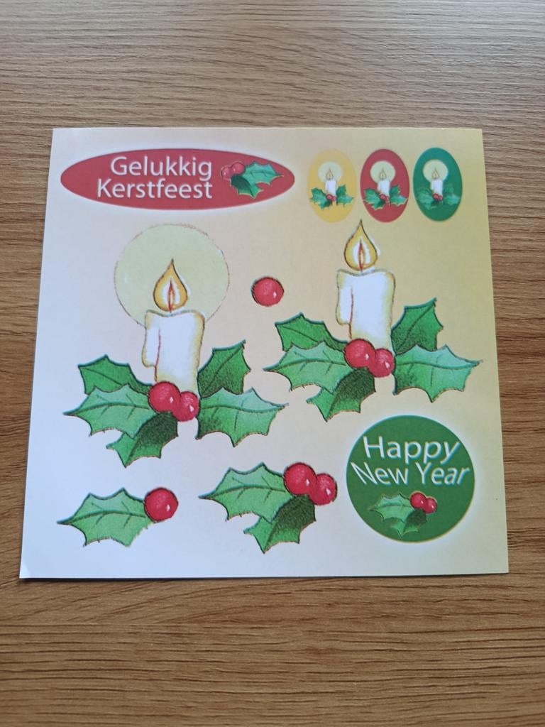 Knipvellen kerst,, Hobby en Vrije tijd, Kaarten | Zelf maken, Verzenden, Nieuw, Kerst, Knipvel