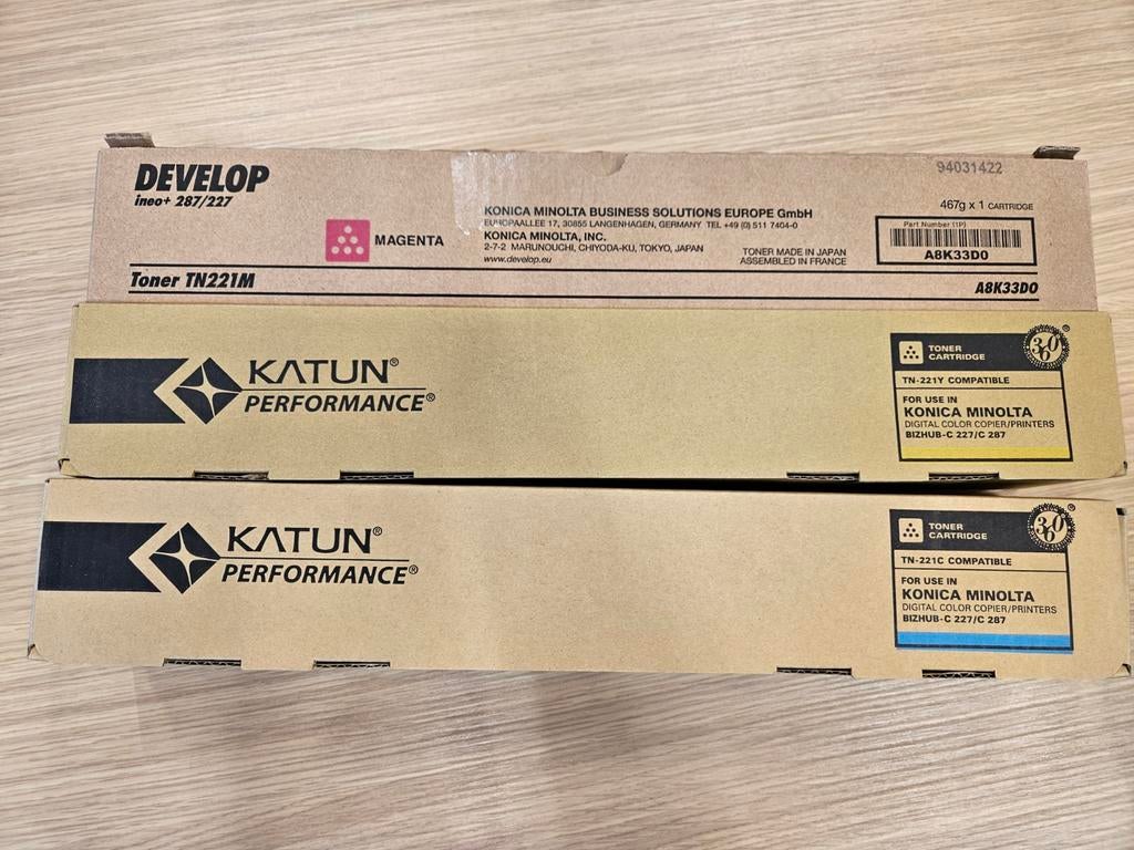 Toners voor Bizhub C227/C287, Ophalen of Verzenden, Nieuw, Toner
