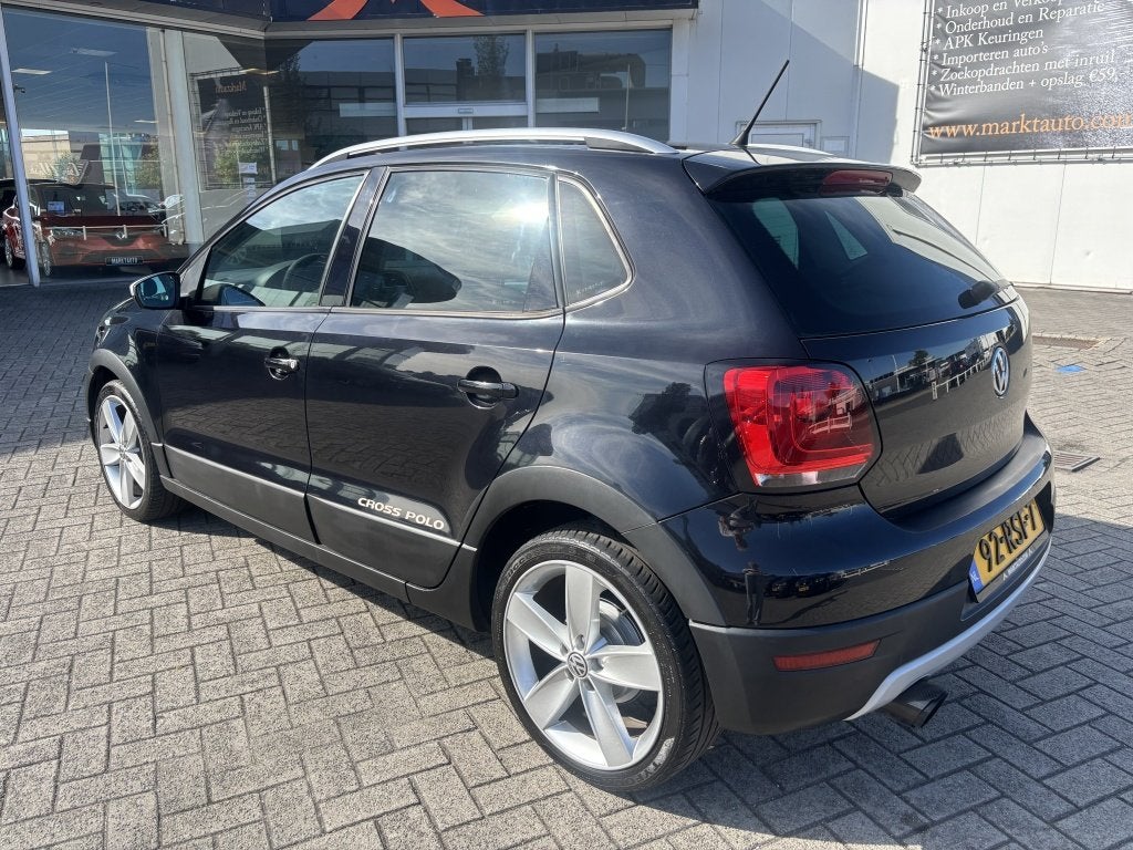 Volkswagen Polo 1.4-16V Cross Cruise Airco Navi Bluetooth, Auto's, Automaat, Zwart, Origineel Nederlands, Bedrijf