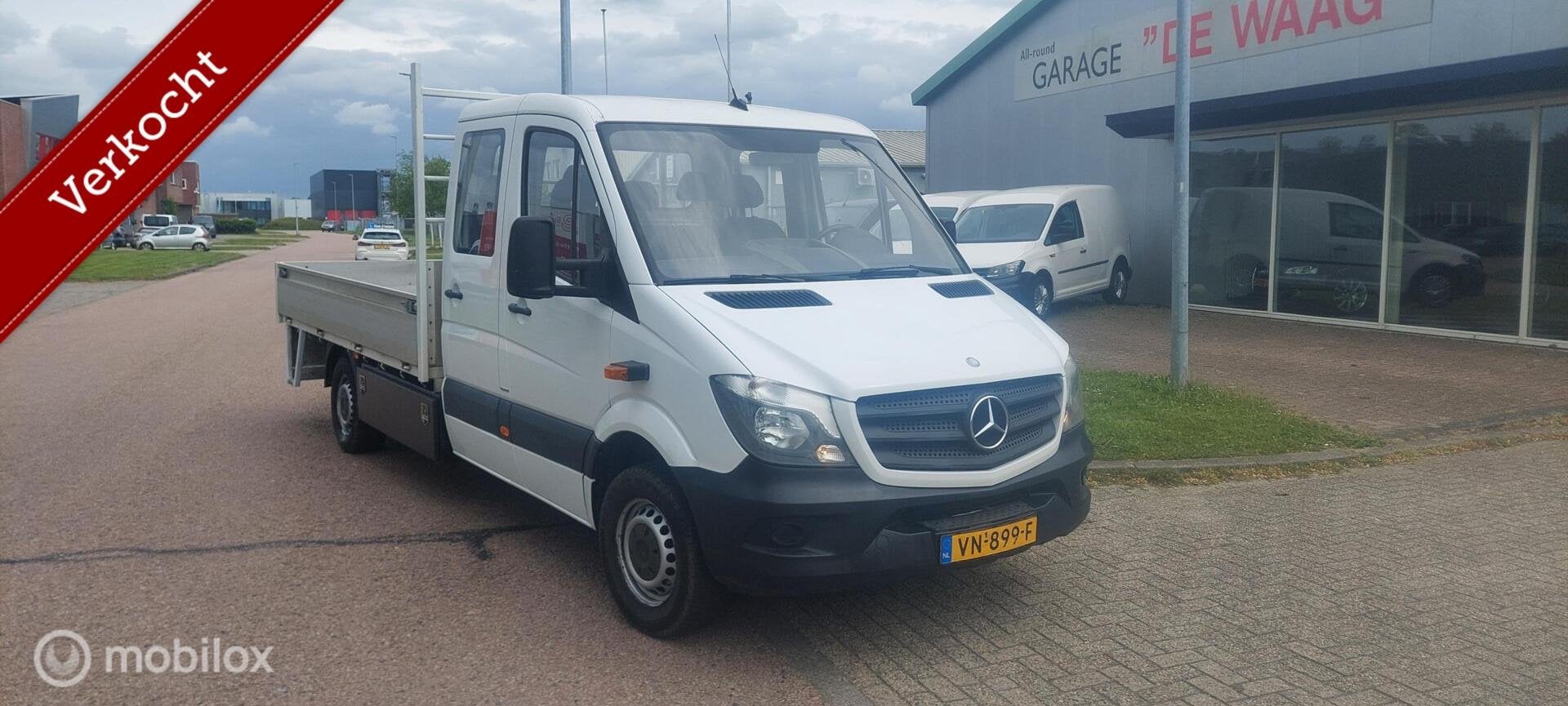 Mercedes Sprinter 313 CDI OPEN LAADBAK EURO6 3.5T TREKHAAK, Auto's, Gebruikt, Euro 6, 4 cilinders, 129 pk