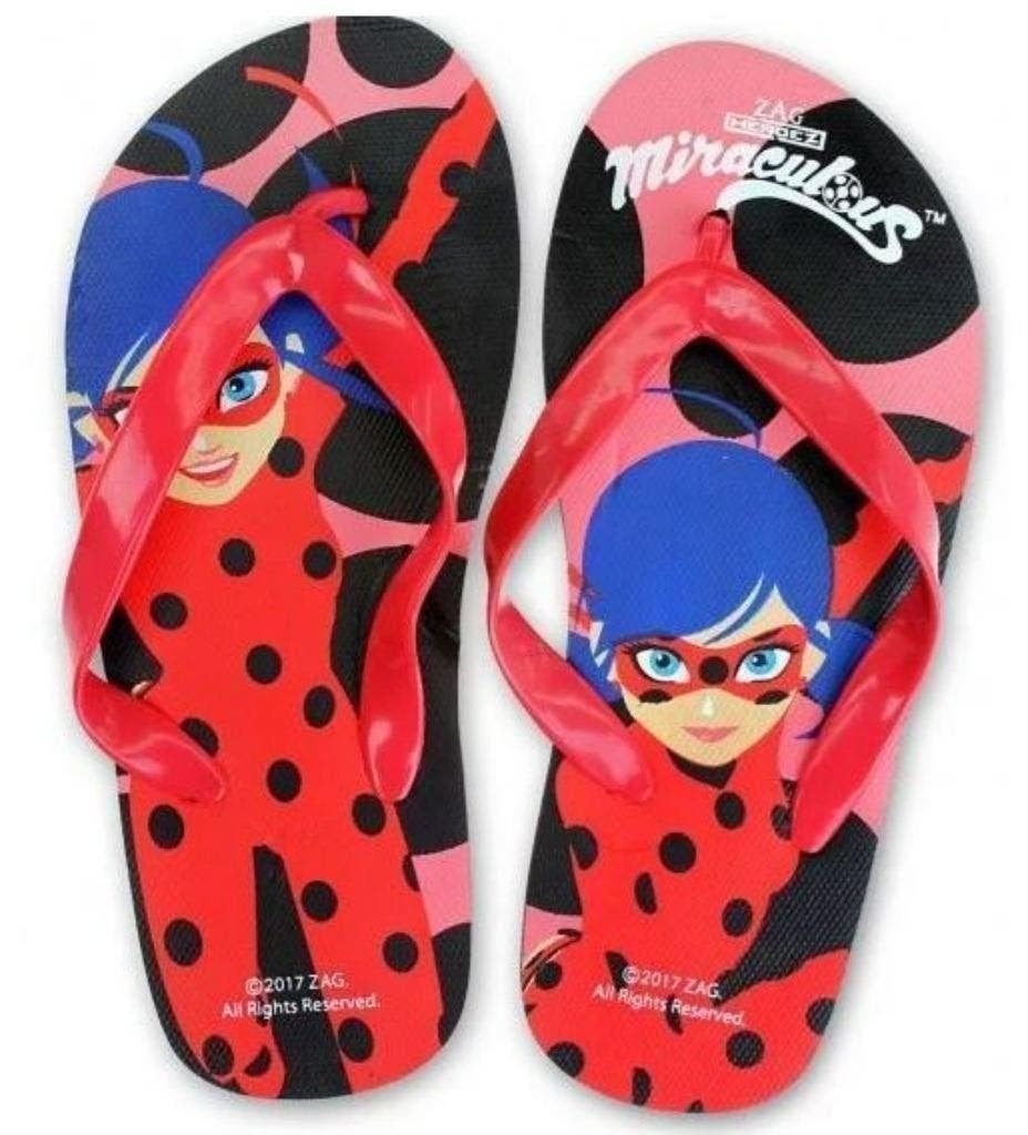 Miraculous Ladybug teenslippers met hielband mt 24/26 NIEUW, Disney, Meisje, Nieuw, Ophalen of Verzenden
