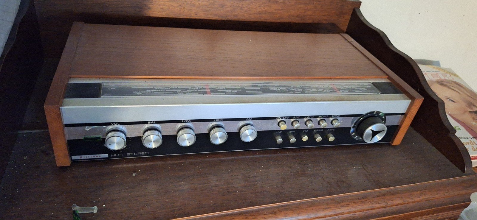 Aristona vintage radio - Hifi Stereo, Audio, Tv en Foto, Ophalen of Verzenden, Gebruikt, Radio