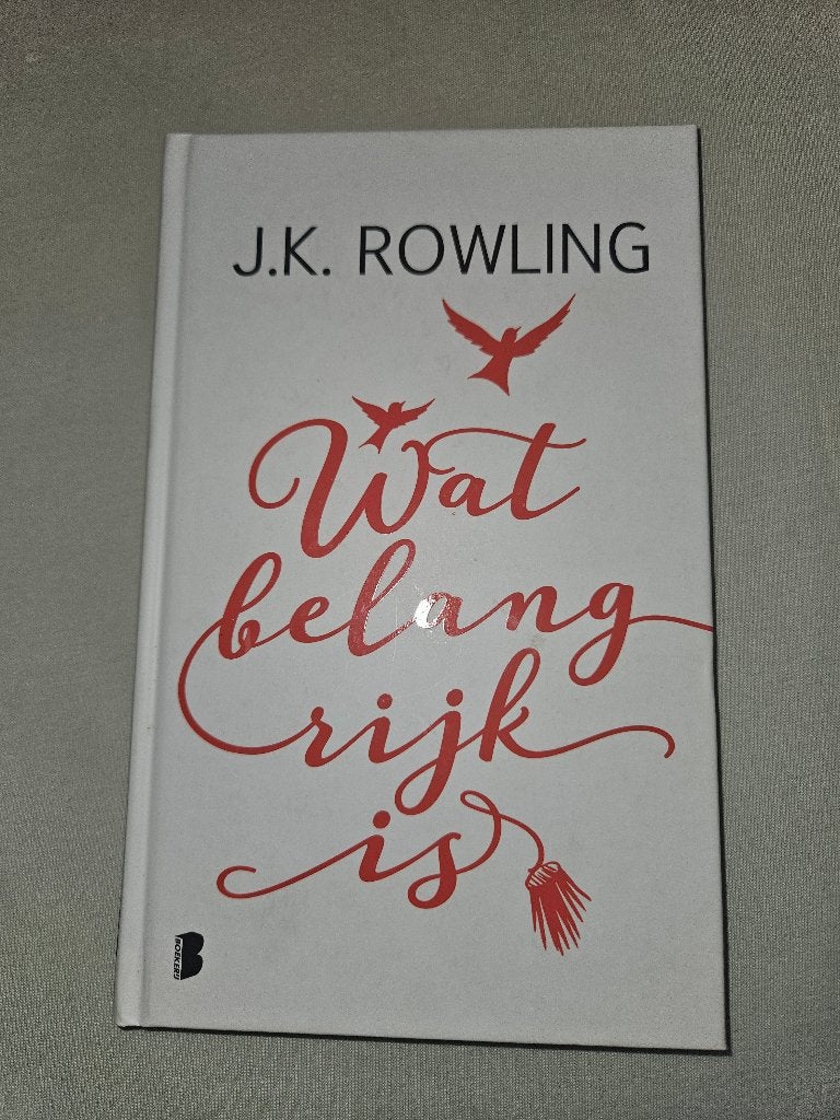 Wat belangrijk is (JK Rowling), Ophalen of Verzenden, Zo goed als nieuw