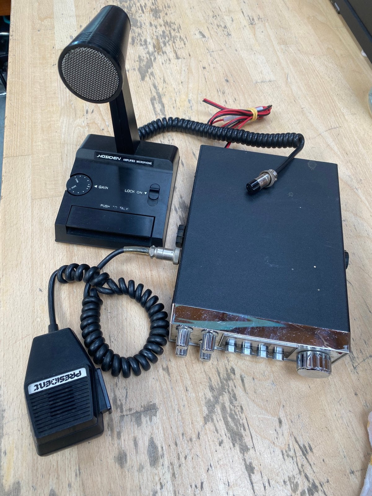 President CB radio met microfoon, Telecommunicatie, Zenders en Ontvangers, Ophalen, Gebruikt