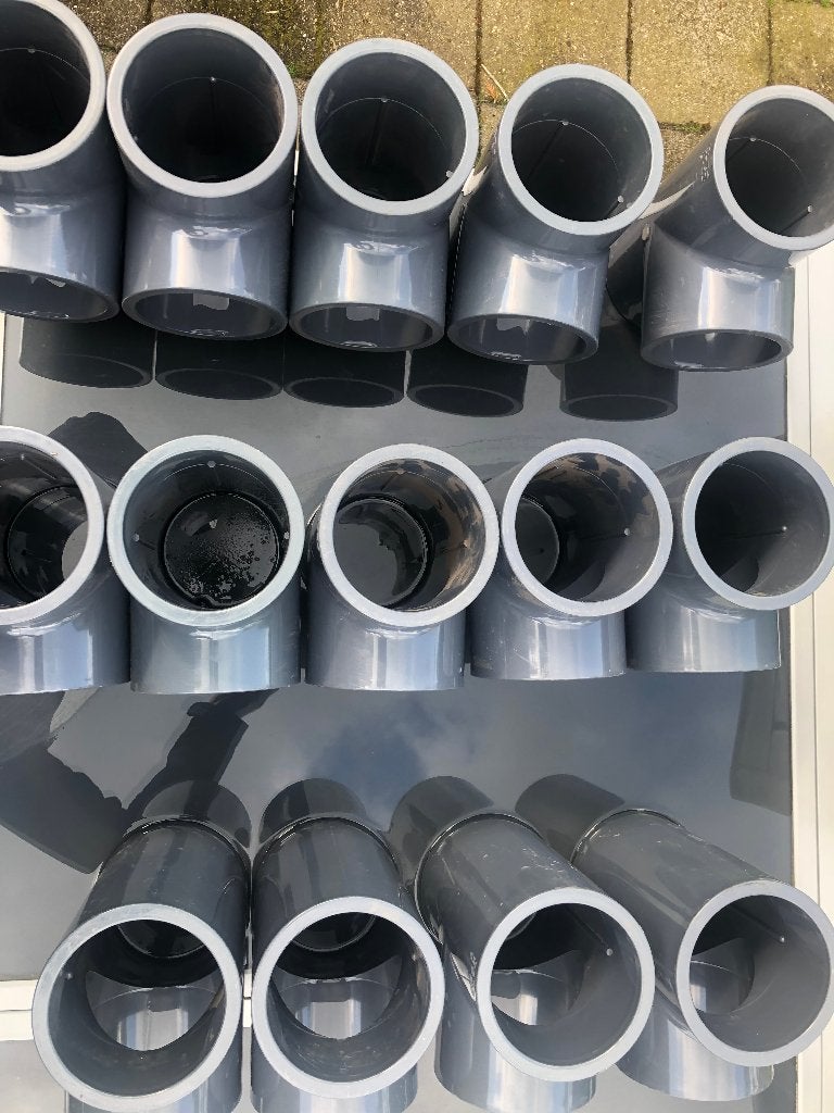 VDL T stukken, 110 mm .Lijm mof PN16, Ophalen, Afvoer, Pvc, Nieuw