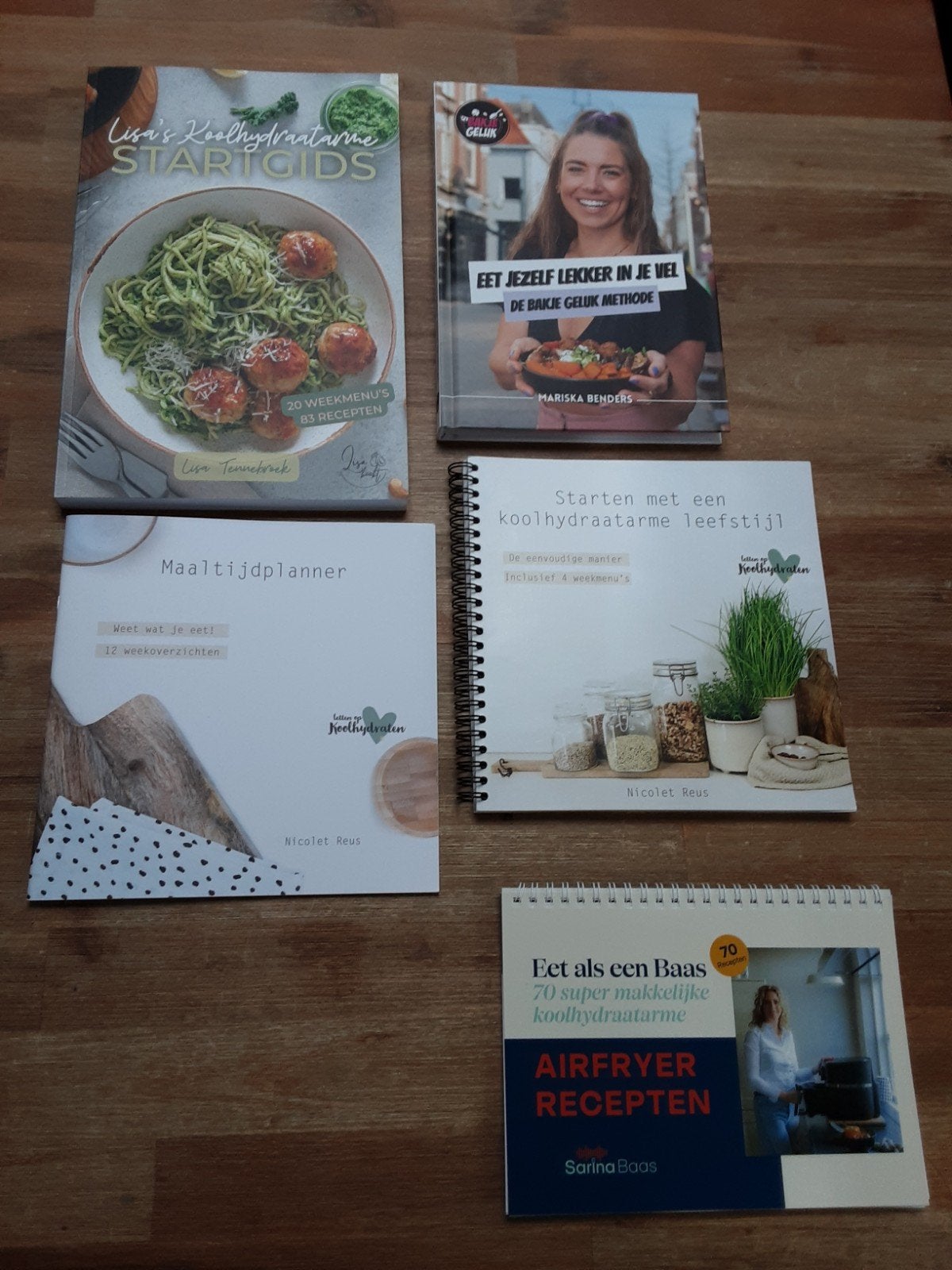 Kookboeken en Maaltijdplanner - Koolhydraatarm, Boeken, Sarina Baas, Mariska Benders, Lisa Tennebroek, Nicolet Reus, Gezond koken