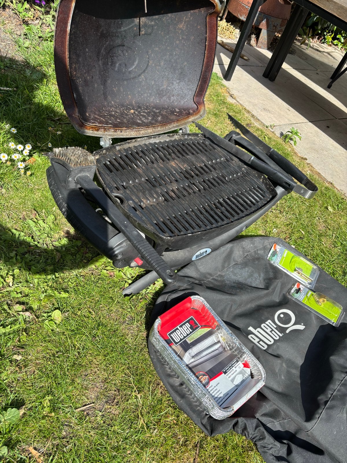Weber Q1000 gasbarbecue met hoes en accessoires, Tuin en Terras, Ophalen of Verzenden, Gebruikt