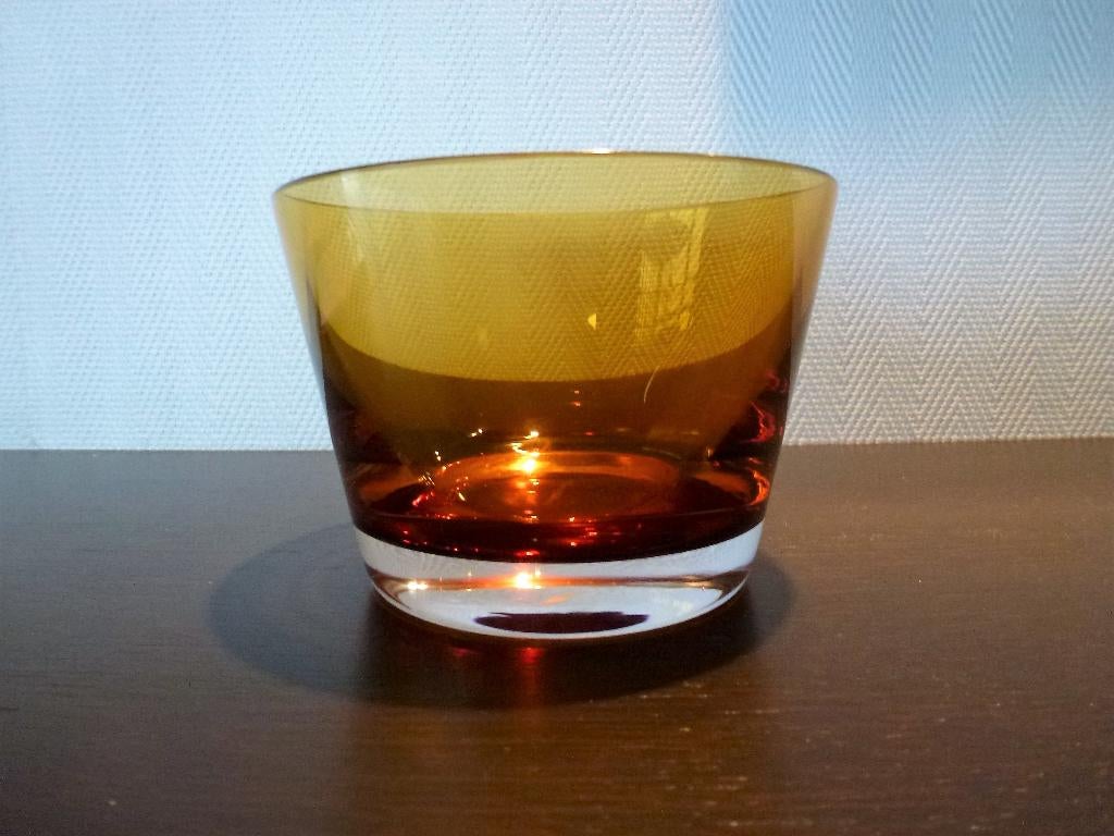 Villeroy & Boch colour schaal amber kleur, gemerkt Nieuw!!, Overige typen, Nieuw, Ophalen of Verzenden, Glas