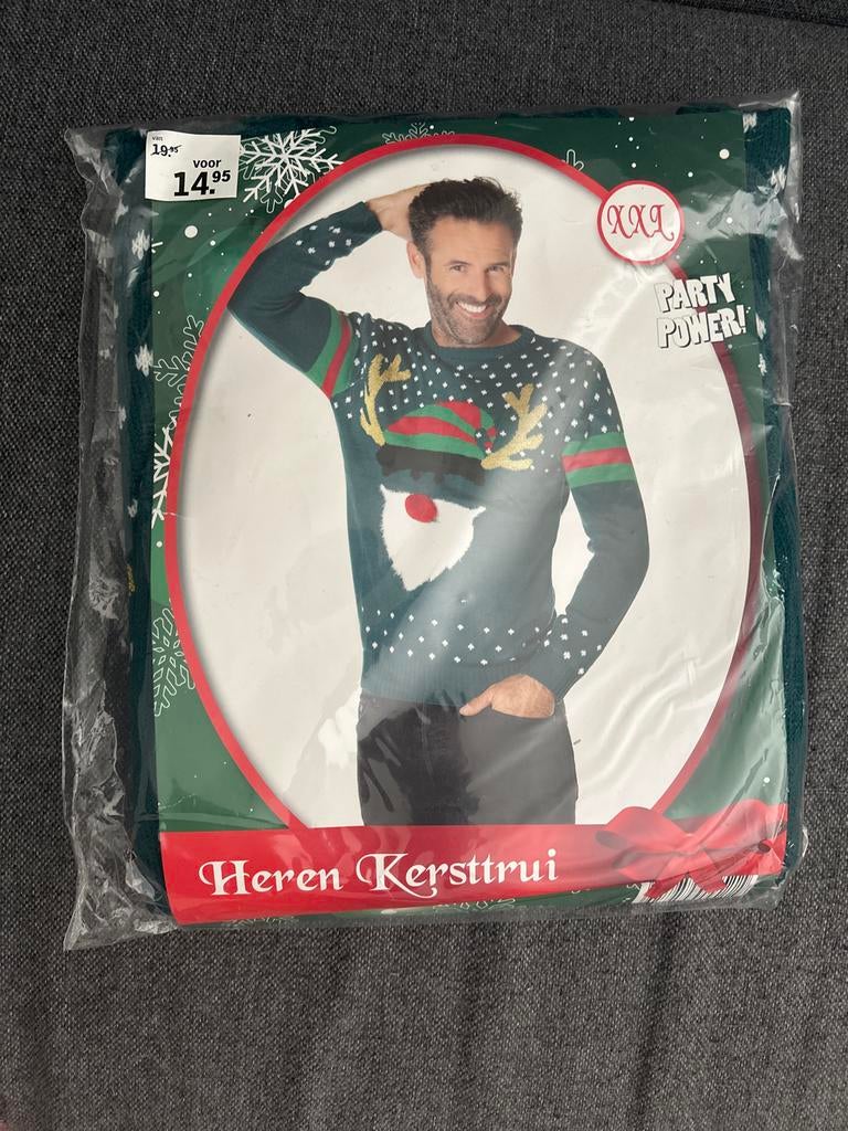 Heren Kersttrui XXL - Nieuw in verpakking, Ophalen of Verzenden, Nieuw, Maat 56/58 (XL), Groen