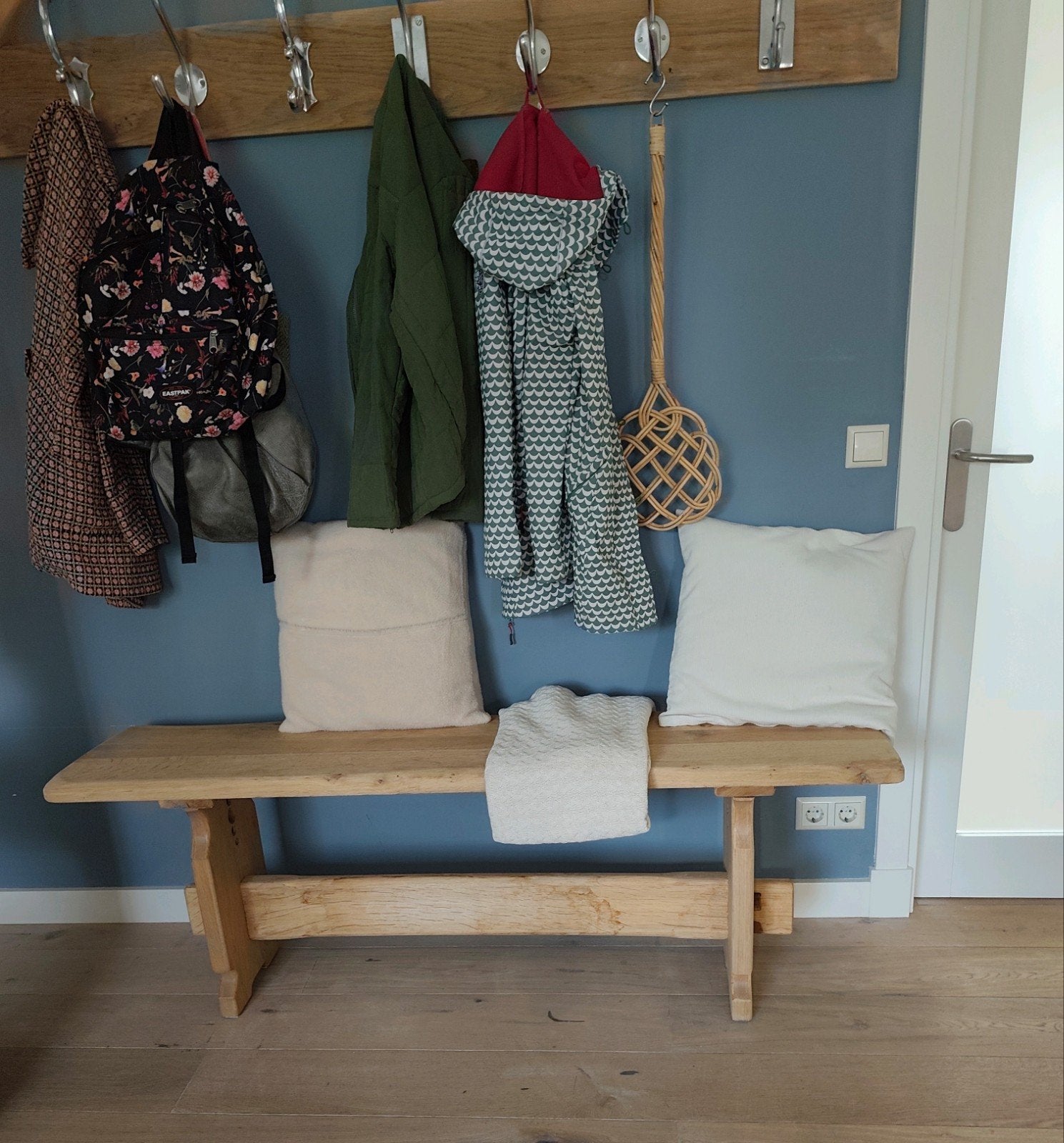 Bankje Halbankje Eetkamerbankje Brocante, Ophalen, Rechthoekig, Hout, 125 cm of meer