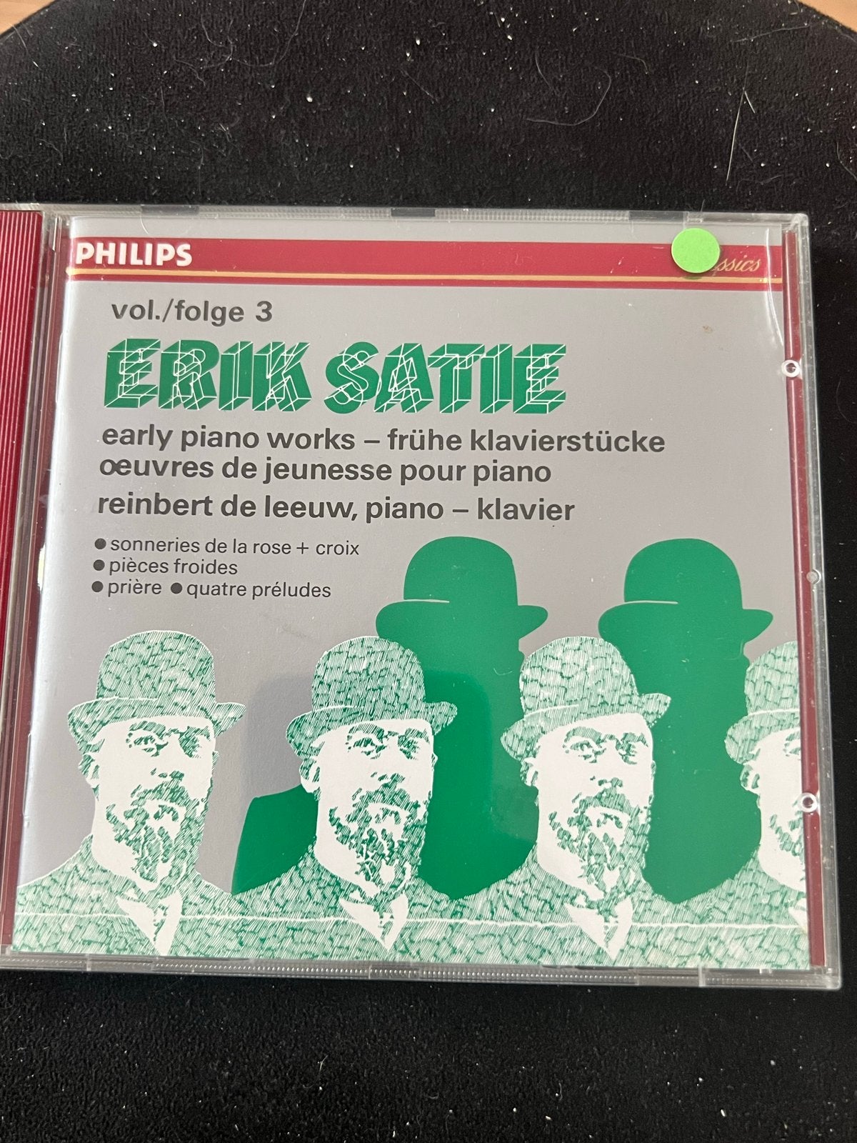 Erik Satie - Early Piano Works (Vol. 3) - Reinbert de Leeuw, Gebruikt, Overige componisten, Modernisme tot heden, Ophalen of Verzenden